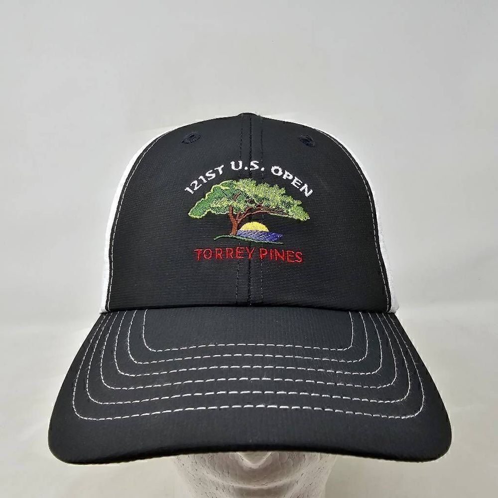 121ST US OPEN TORREY PINES GRAY WHITE IMPERIAL HAT CAP STRAPBACK EUC